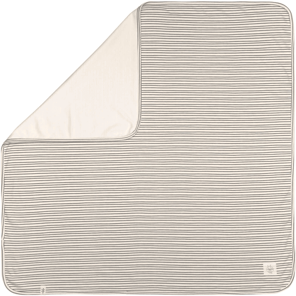 LÄSSIG Coperta per neonati Striped Grey 80 x 80 cm