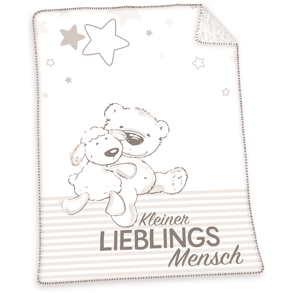 babybest® Lieblingsmensch Soft-Plush-Decke 75x100 cm