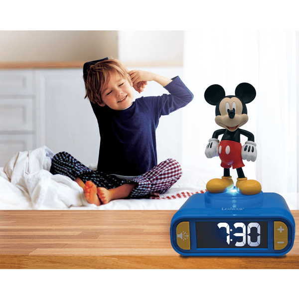 LEXIBOOK Réveil numérique veilleuse lumineuse Mickey Mouse 3D