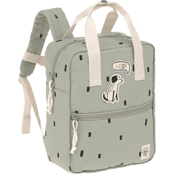 LÄSSIG Mini Square Backpack Happy Prints light olive