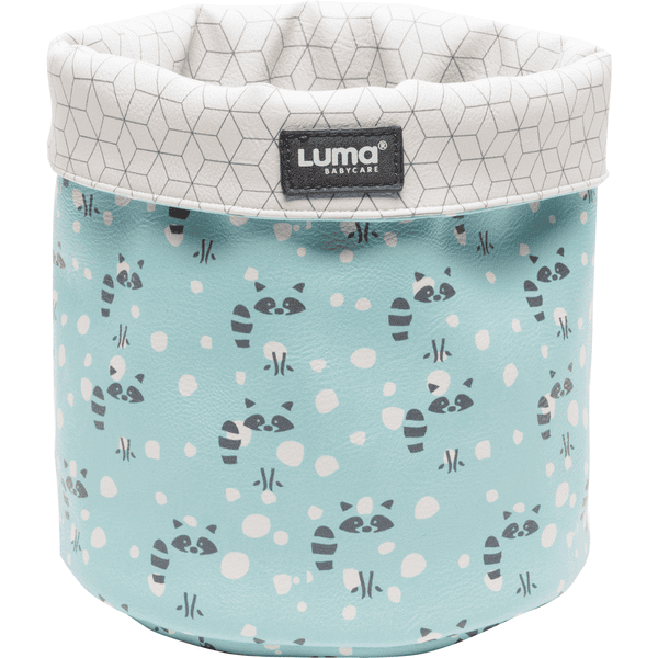 Luma® Babycare Odkládací košík, vzor: Racoon Mint small