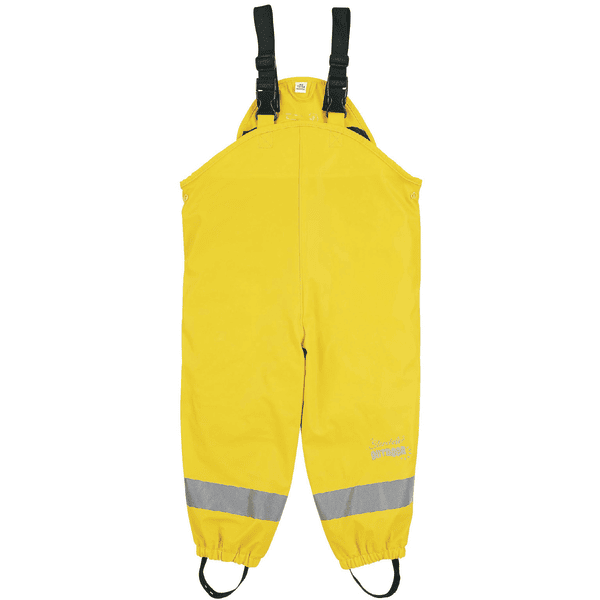 Sterntaler kalhoty do deště lemované žlutou barvou 