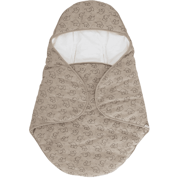 Sterntaler Couverture bébé enveloppante ouatinée Eddy beige 