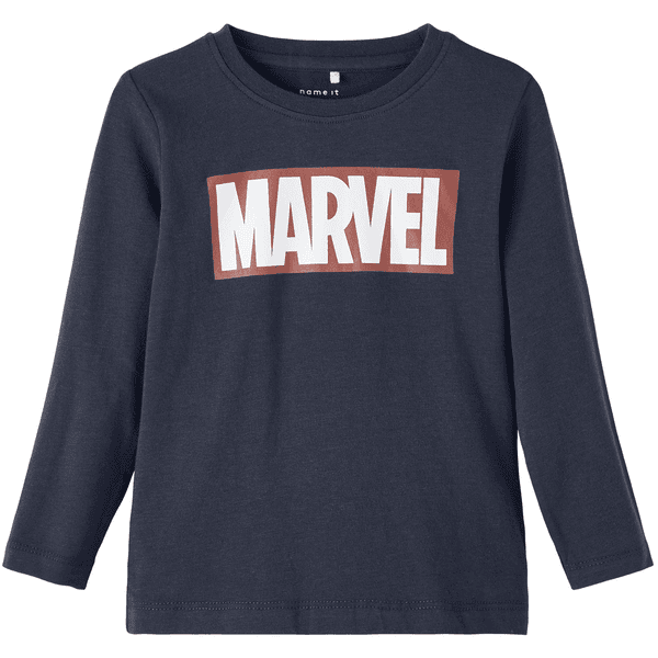 name it Langarmshirt Marvel Nmmnilas Dark Sapphire