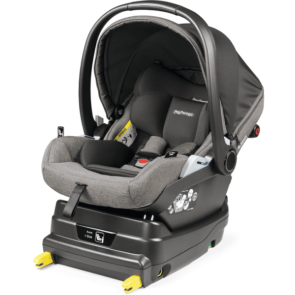 Peg Perego Baby Autostoel Primo Viaggio Lounge City Grijs inclusief i-Size onderstel Zwart