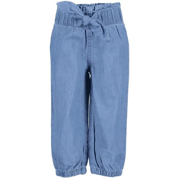 BLUE SEVEN  Pantaloni slip-on in denim blu