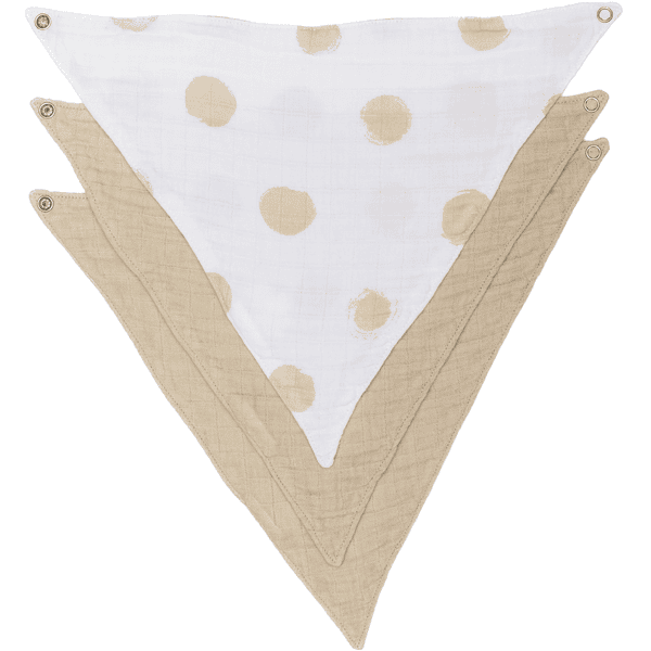 kindsgard Driehoekige sjaal kludly 3-pack beige