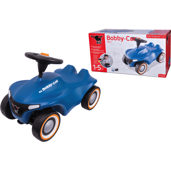 BIG Porteur enfant Bobby Car Neo, bleu