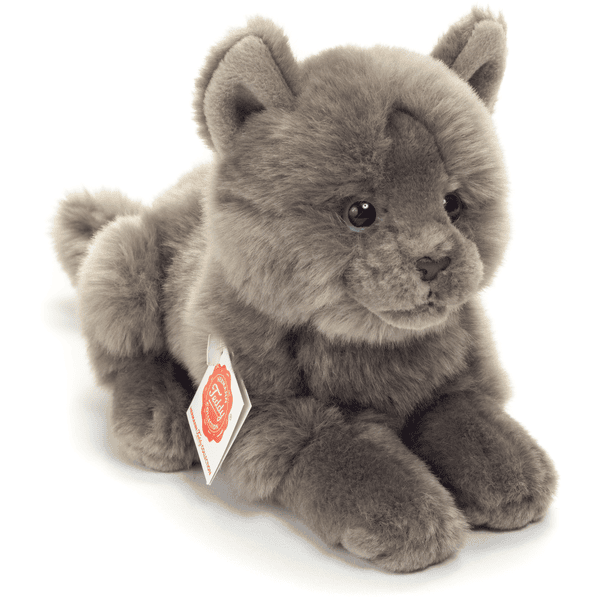 Teddy HERMANN® Peluche chat chartreux, 20 cm