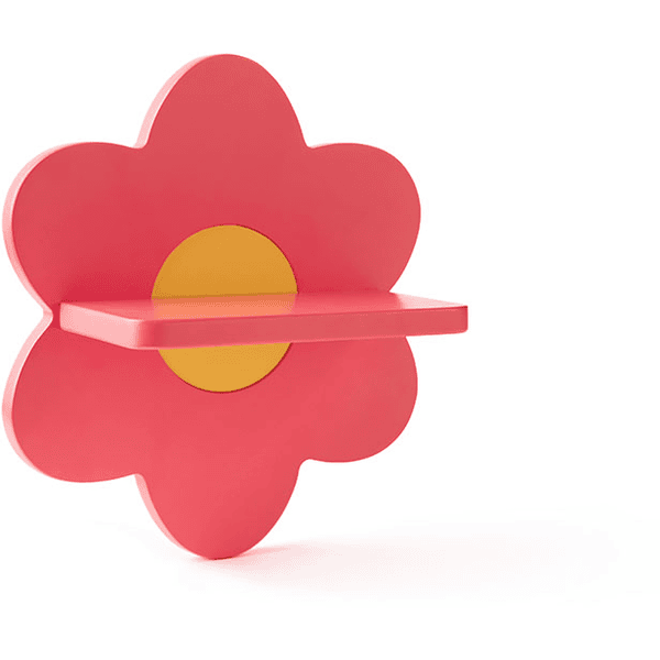 Kids Concept® bloemvormige wandplank in roze