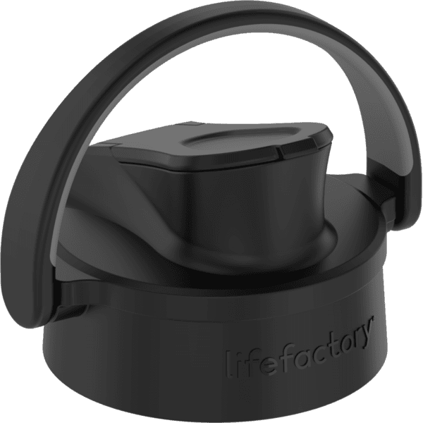 lifefactory Active Flip Cap onyx Black für Glasflaschen