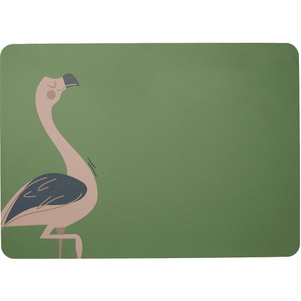 ASA Selection Dækkeserviet Fiona Flamingo grøn