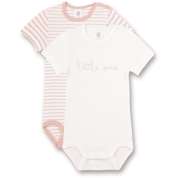 Sanetta Body enfant manches courtes white pebble lot de 2