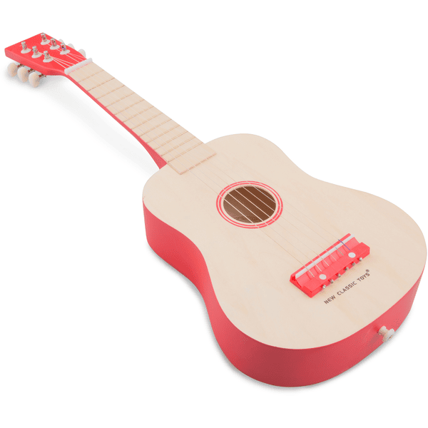 Guitare en jouet rose à fleurs - New Classic Toys