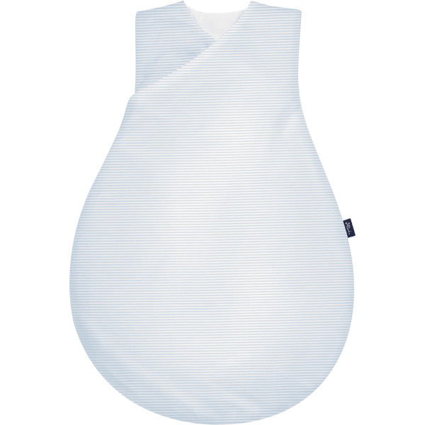 Alvi ® Mata do przewijania niemowląt płaska tkanina light niebieska striped 
