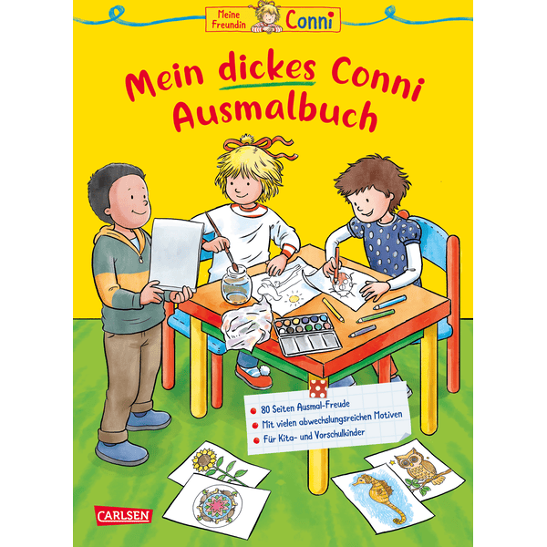 CARLSEN Conni Gelbe Reihe (Beschäftigungsbuch): Mein dickes Conni-Ausmalbuch