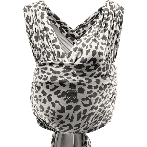 KOALA BABY CARE  ® Elastisk slynge bæresele til baby Cuddle Wrap Stretchy - Leopard beige