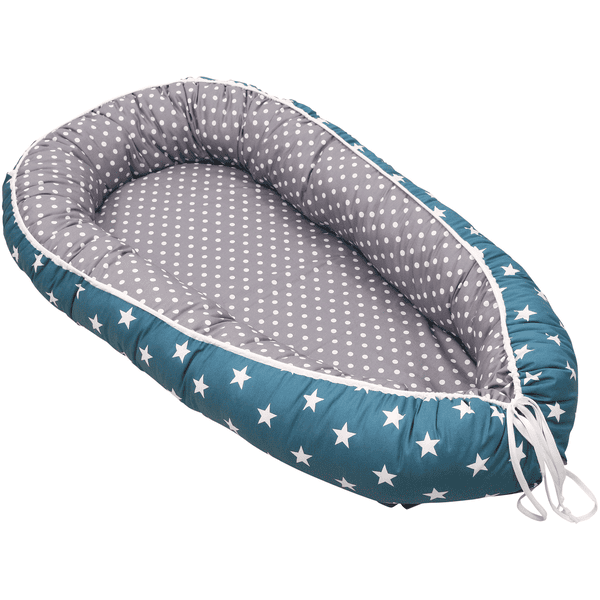 Ullenboom Babynest Petrol grå 55 x 95 cm