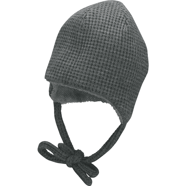 Sterntaler Beanie Waffeloptik rauchgrau