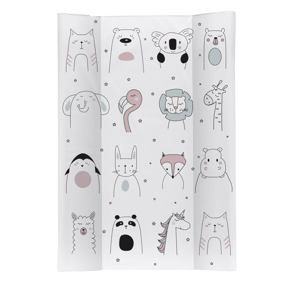 Rotho Babydesign Kiilahoitoalusta iloiset eläimet valkoinen 50 x 70 cm