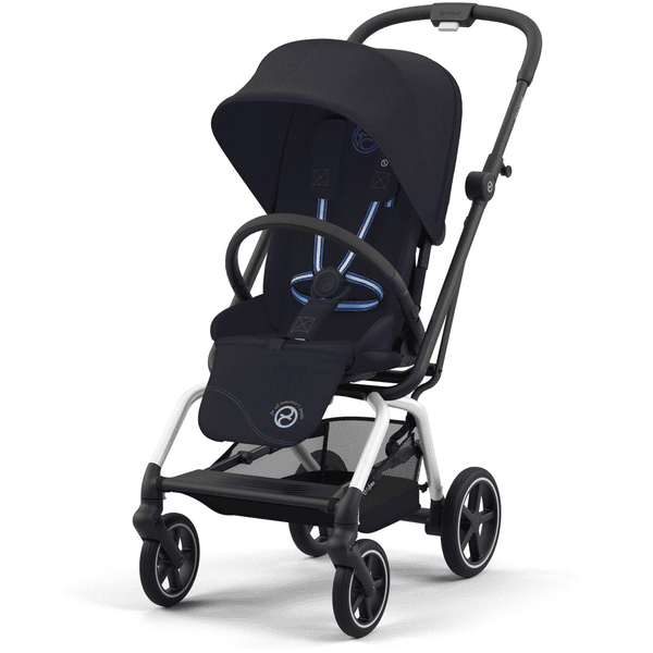 cybex GOLD Eezy S Twist+ 2 barnvagn Silver Mörkblå