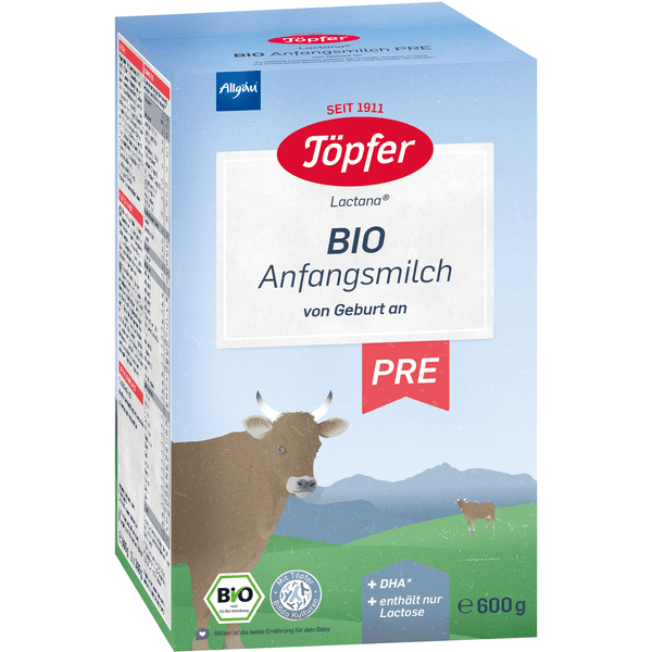 Töpfer Anfangsmilch Bio Pre 600 g von Geburt an