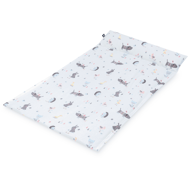 JULIUS ZÖLLNER Jersey Bezug Loop Comfy für Wickelauflagen Softy Crazy Animals 85 x 75 cm