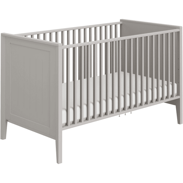 Landhausstil Babybett in Kiesgrau