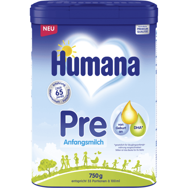 Humana Anfangsmilch Pre 750g ab der Geburt