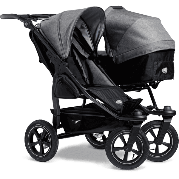 tfk Passeggino fratellare Duo 2 con Set di ruote ad aria - premium grey