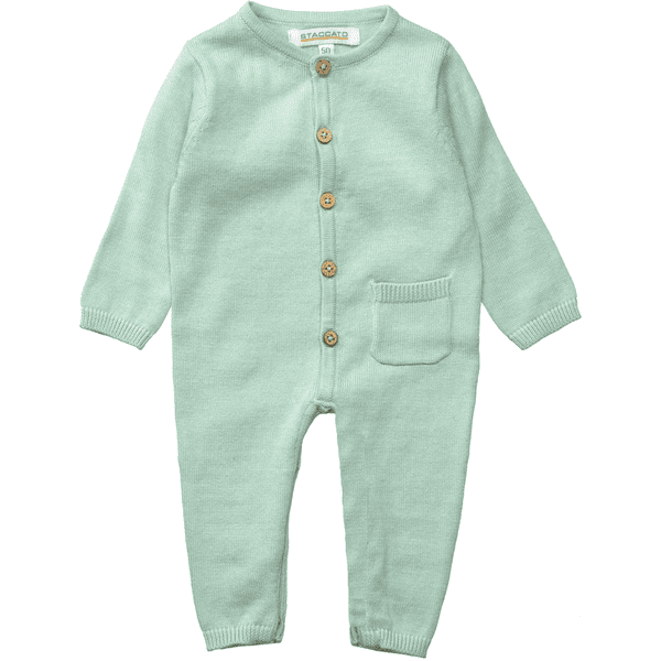 Staccato  Strikket overall blød green 