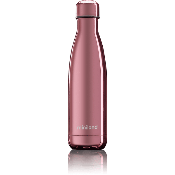 miniland Thermosflasche bottle deluxe rose mit Chromeffekt 500 ml