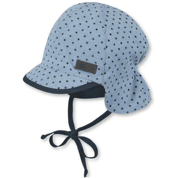 Sterntaler casquette à visière avec protège-cou ciel 