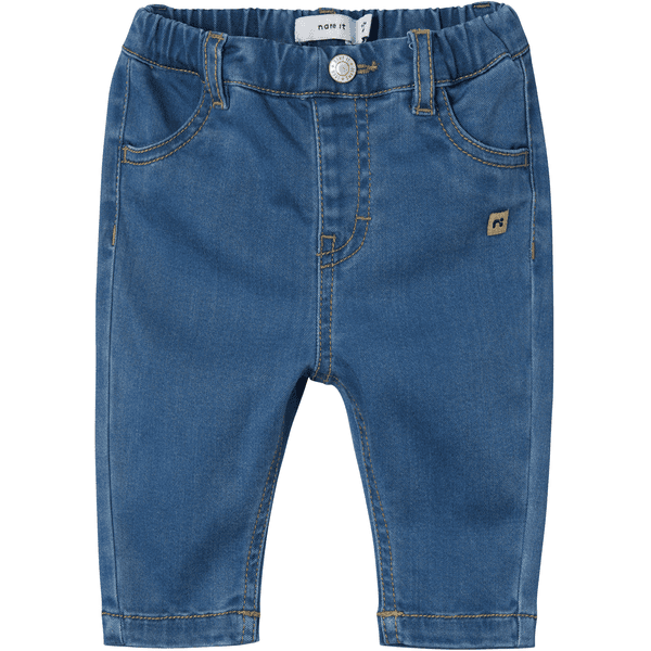 name it Medium Taps toelopende jeans Nbmben Donkerblauw Denim