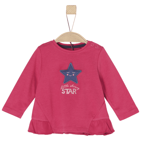 s.Oliver Girls Langarmshirt dark pink