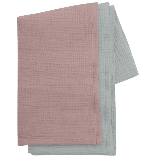 kindsgard himsky coperta in mussola confezione da 2 pezzi rosa/menta