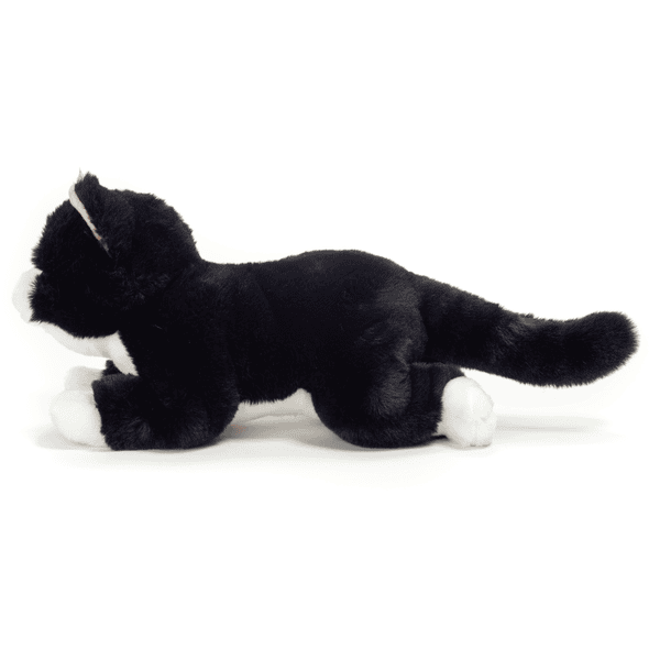 Teddy HERMANN® Peluche articulée chat noir 30 cm