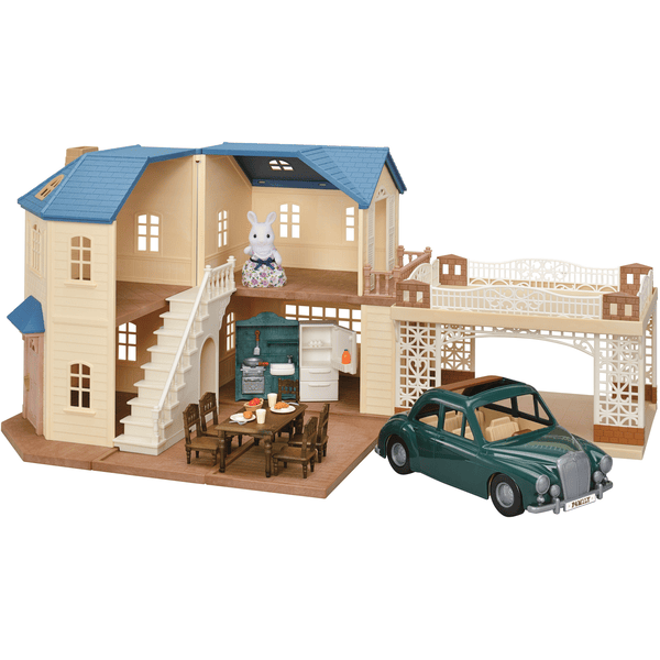 Sylvanian Families® Town House autokatoksella Lahjasetti