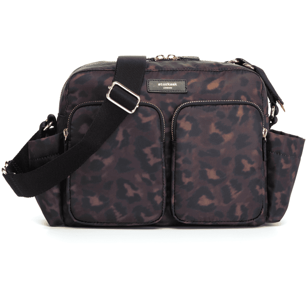 storksak Kinderwagen Organiser Leopard Black 