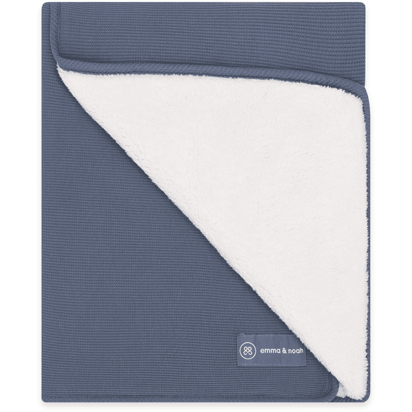 emma &amp; noah Couverture d'hiver douillette Essential Bleu