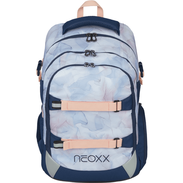 neoxx Active Pro Schulrucksack aus recycelten PET-Flaschen, hell blau
