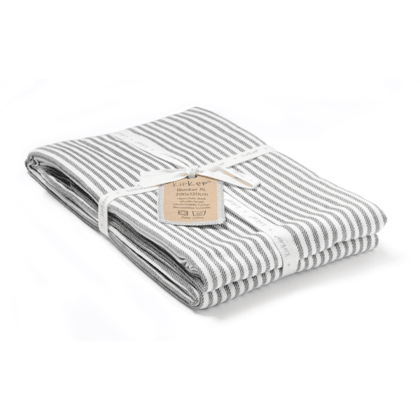 KipKep Blenker Badetuch 200 x 120 cm Smokey Grey