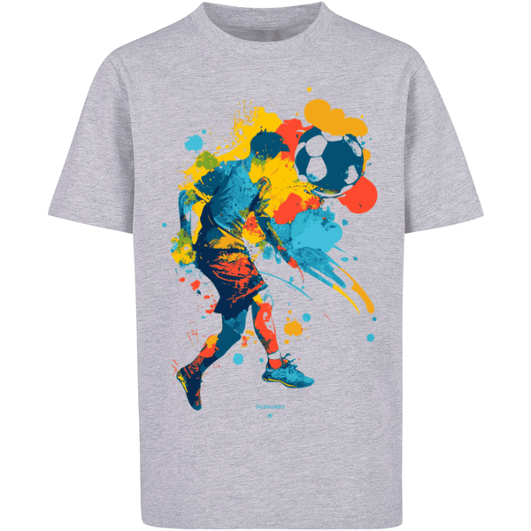 F4NT4STIC T-Shirt Fußballer bunt heather grey | Hoodies
