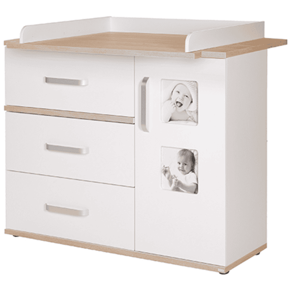 roba Commode à langer Pia bois large blanc