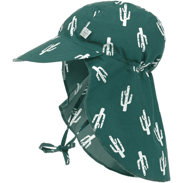 LÄSSIG Cappello da sole UV con protezione per il collo verde cactus