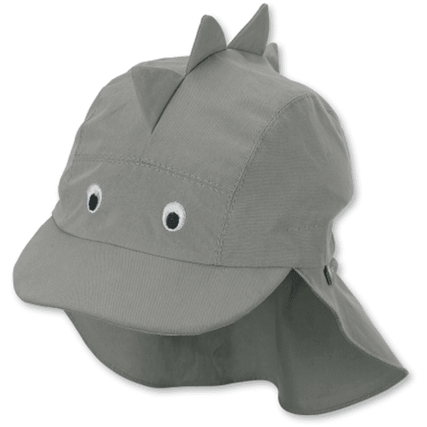 Sterntaler Peaked cap med nakkebeskyttelse smoke grey