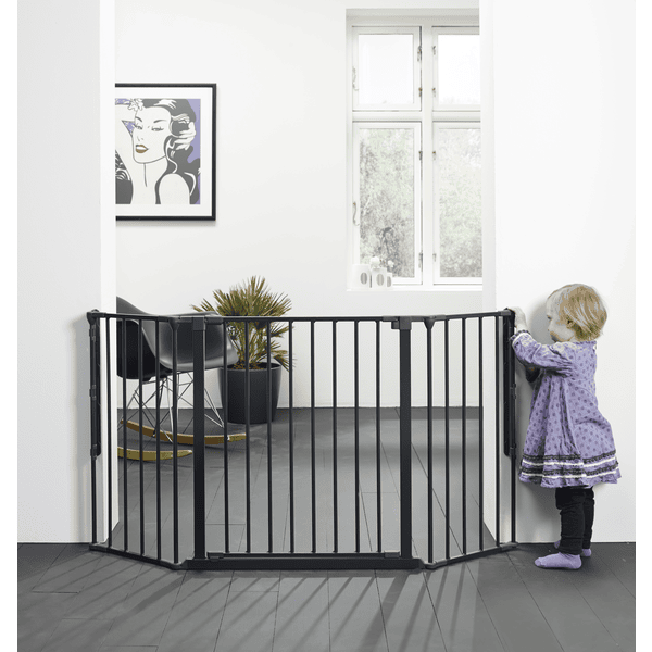 Baby Dan Barrière de sécurité enfant modulable Flex XXL 90-350 cm, noir