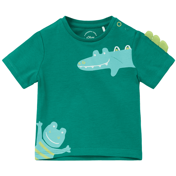 s. Olive r T-shirt crocodile émeraude