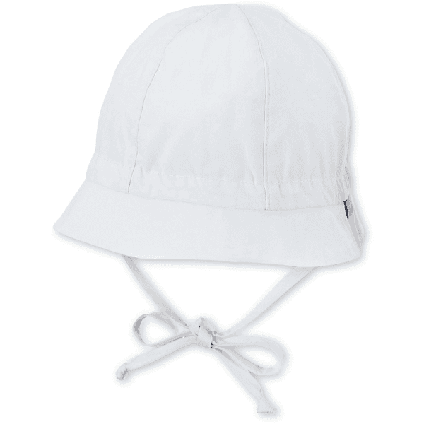 Sterntaler Cappello alla pescatora con lacci bianco