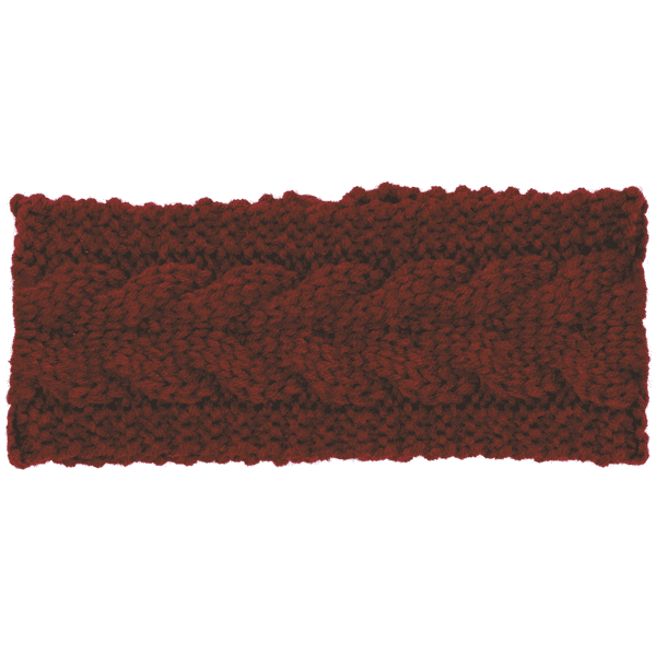 Sterntaler strikket pannebånd mørk rødt